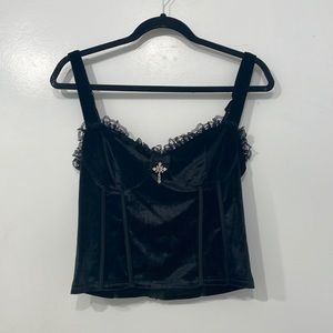 PICKUP ONLY goth crop top